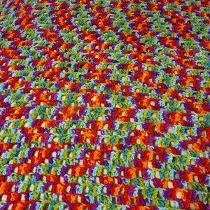 Crochet Blanket Multi-color